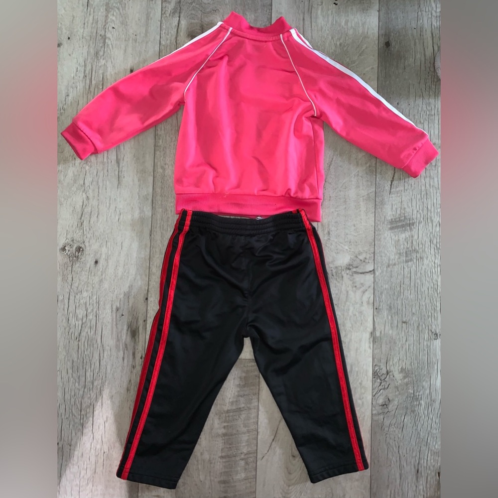 Adidas Pink and Black Dance Costume Set - Picture 2 of 4